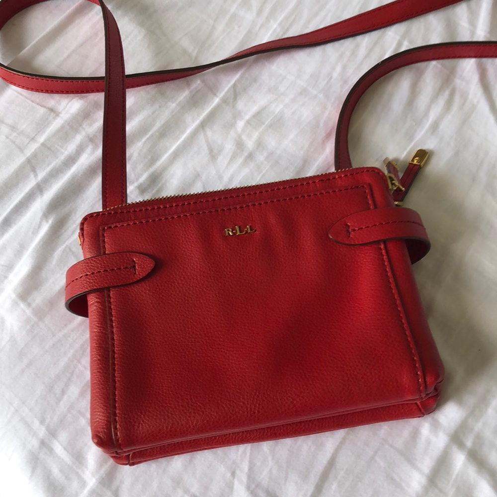 Lauren Ralph Lauren red handbag